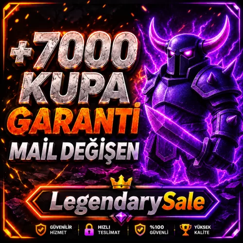  ⭐MAİL DEĞİŞEN CR +7000 KUPA MAİL DEĞİŞEN HESAP⭐